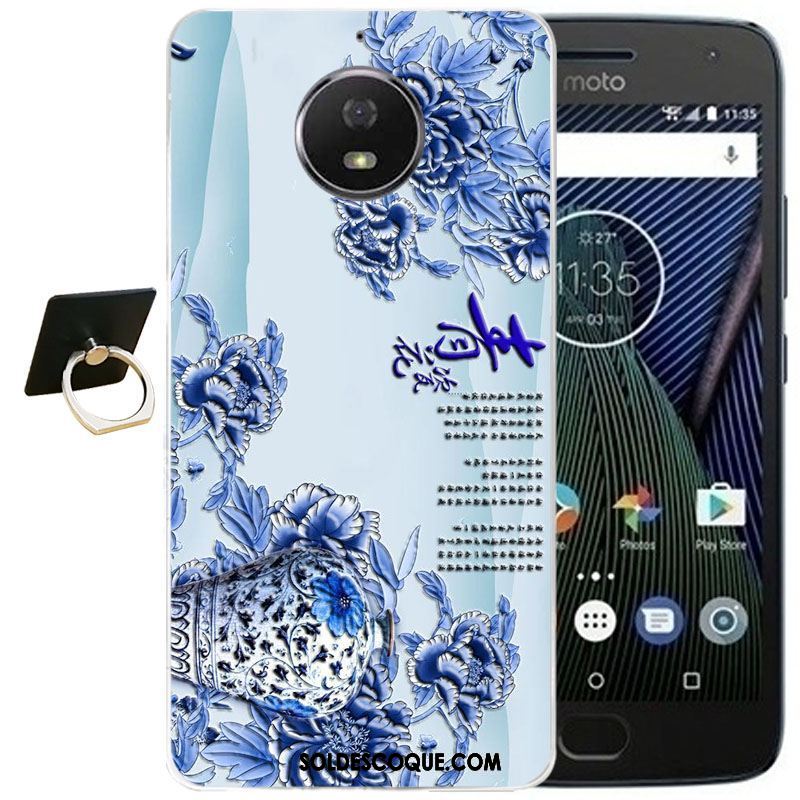 Coque Moto G5s Plus Fluide Doux Tout Compris Dessin Animé Transparent Gaufrage En Vente