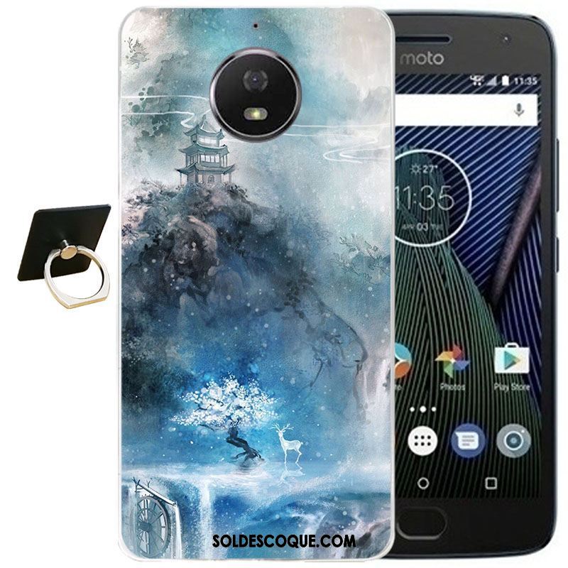 Coque Moto G5s Plus Fluide Doux Tout Compris Dessin Animé Transparent Gaufrage En Vente