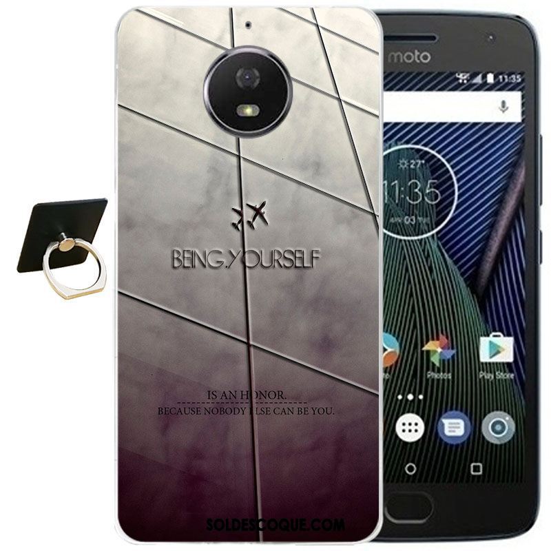 Coque Moto G5s Plus Fluide Doux Tout Compris Dessin Animé Transparent Gaufrage En Vente