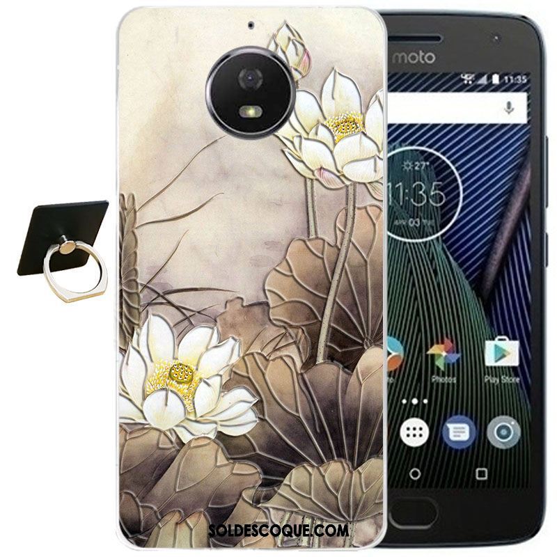 Coque Moto G5s Plus Fluide Doux Tout Compris Dessin Animé Transparent Gaufrage En Vente