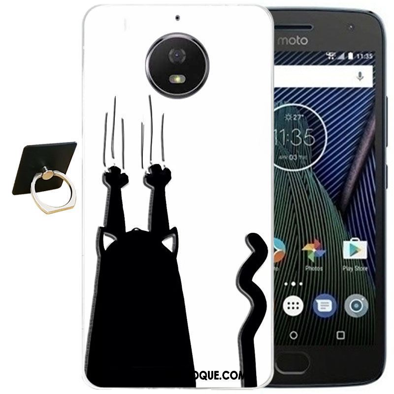 Coque Moto G5s Plus Fluide Doux Tout Compris Dessin Animé Transparent Gaufrage En Vente