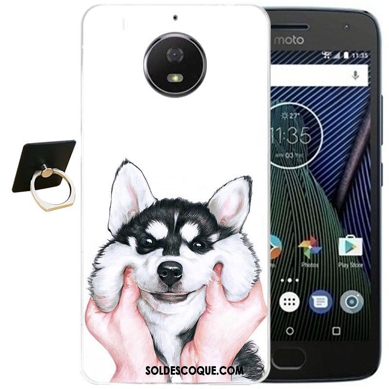 Coque Moto G5s Plus Jaune Silicone Étui Téléphone Portable Dessin Animé Pas Cher