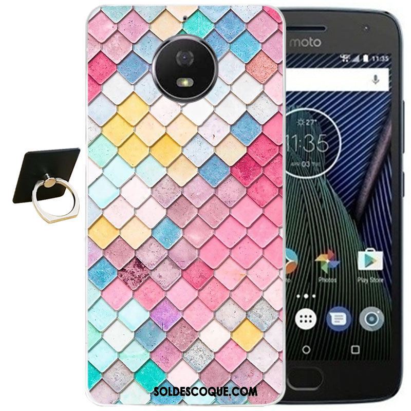 Coque Moto G5s Plus Jaune Silicone Étui Téléphone Portable Dessin Animé Pas Cher