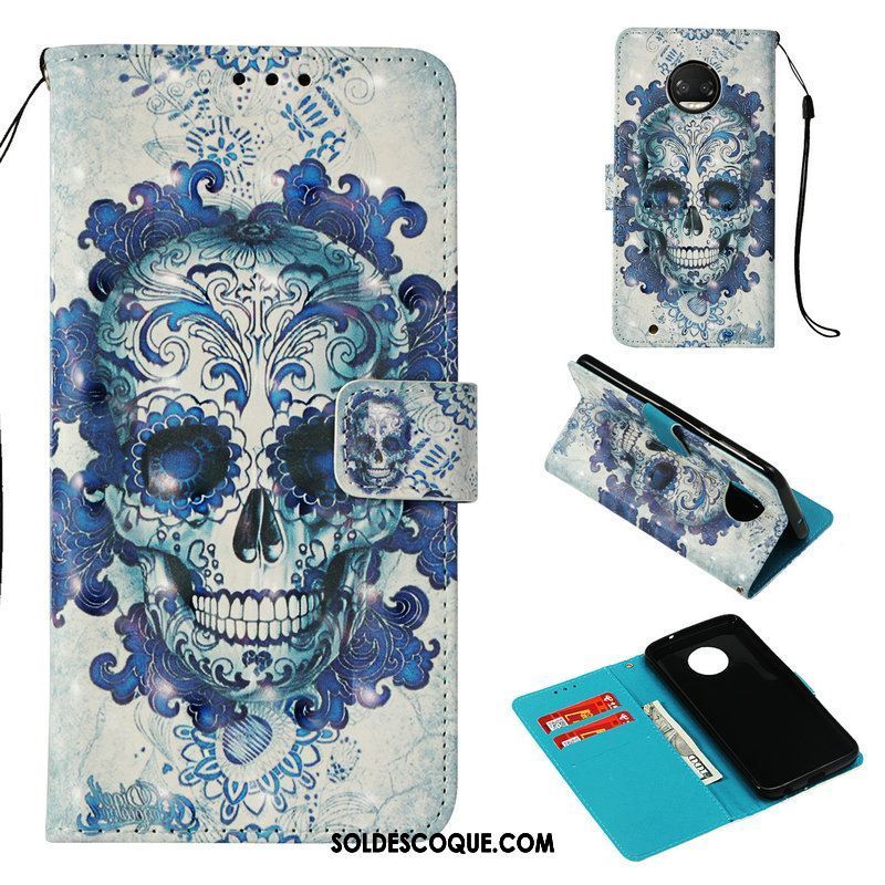 Coque Moto G5s Plus Portefeuille Téléphone Portable Étui En Cuir Incassable Peinture Soldes