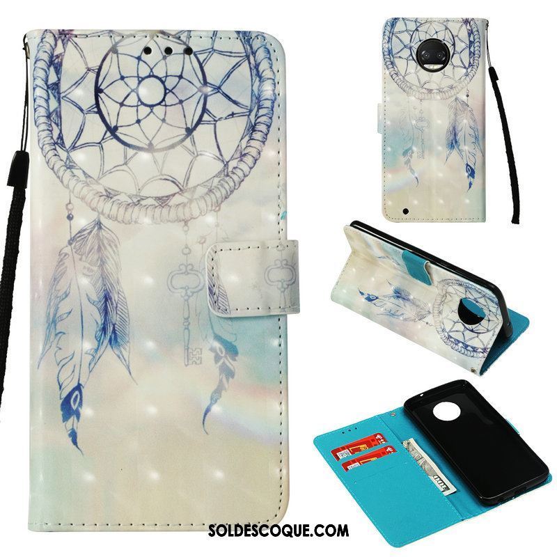 Coque Moto G5s Plus Portefeuille Téléphone Portable Étui En Cuir Incassable Peinture Soldes