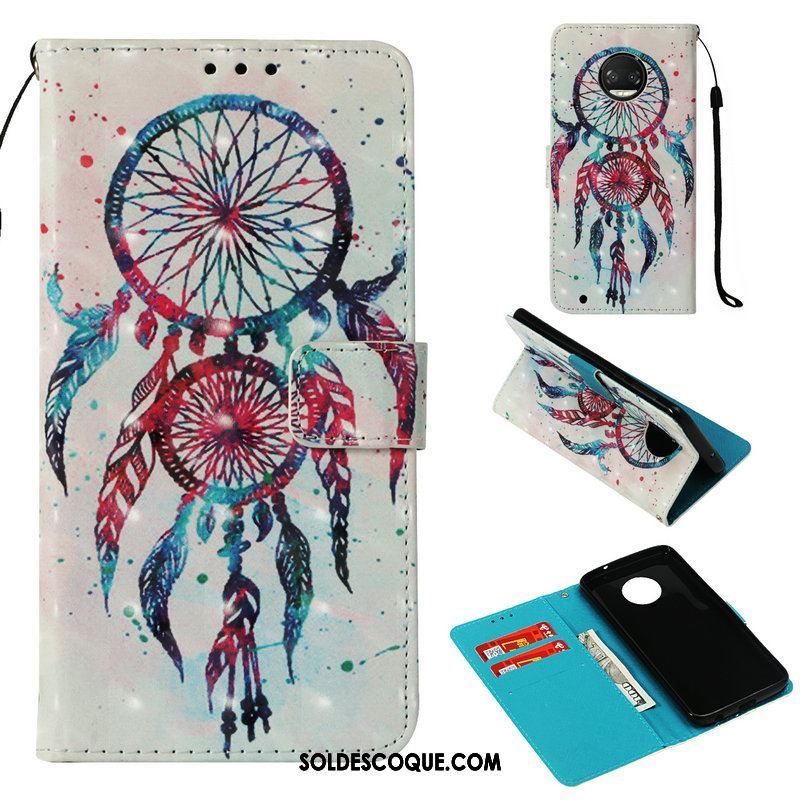 Coque Moto G5s Plus Portefeuille Téléphone Portable Étui En Cuir Incassable Peinture Soldes