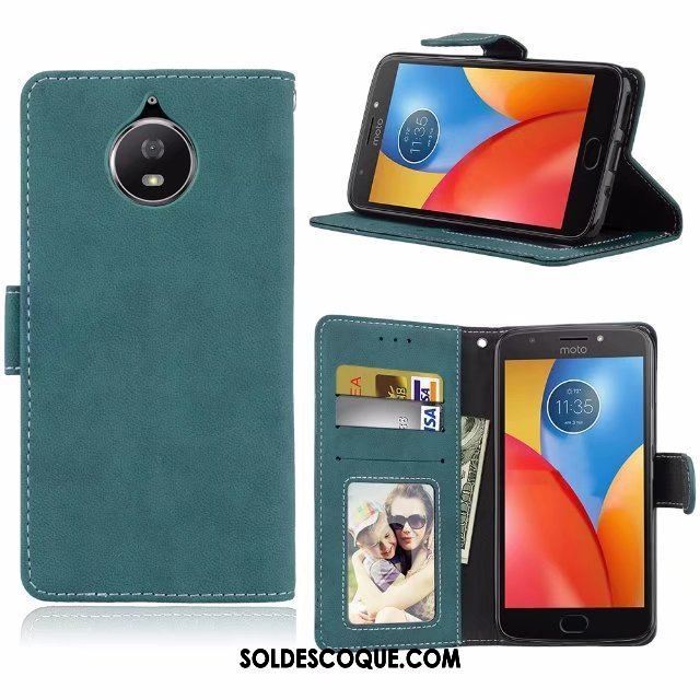 Coque Moto G5s Plus Étui En Cuir Support Téléphone Portable Vert Business Pas Cher