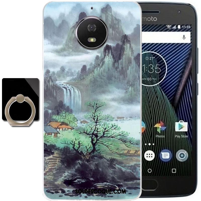 Coque Moto G5s Plus Étui Protection Fluide Doux Vent Dessin Animé Pas Cher