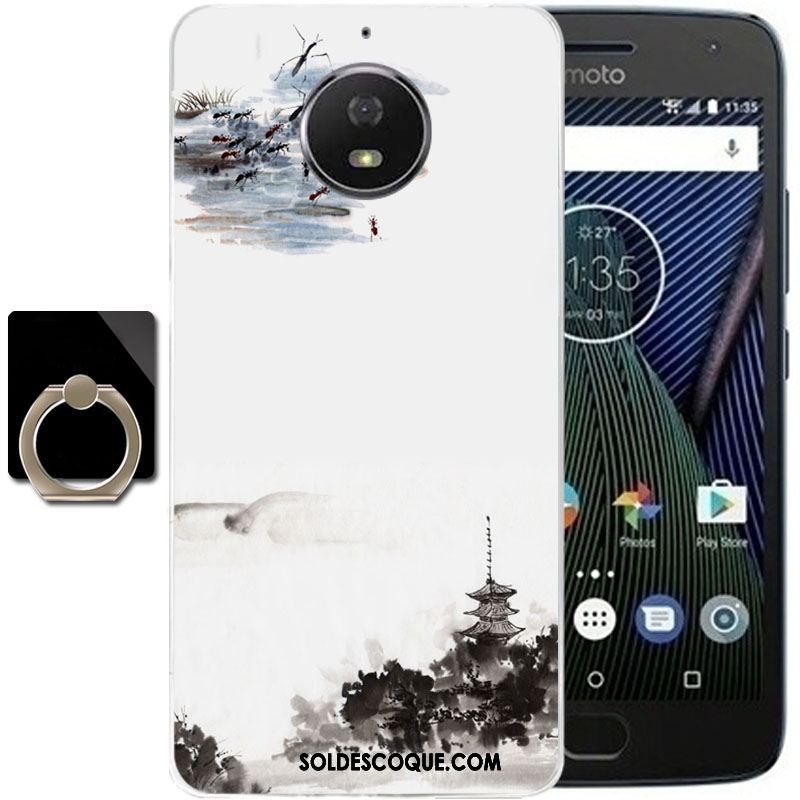 Coque Moto G5s Plus Étui Protection Fluide Doux Vent Dessin Animé Pas Cher