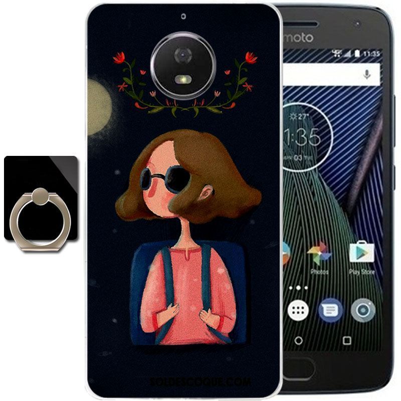 Coque Moto G5s Plus Étui Protection Fluide Doux Vent Dessin Animé Pas Cher