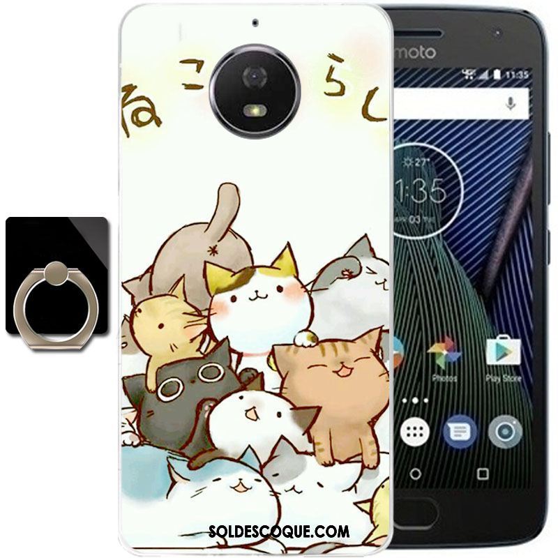 Coque Moto G5s Plus Étui Protection Fluide Doux Vent Dessin Animé Pas Cher