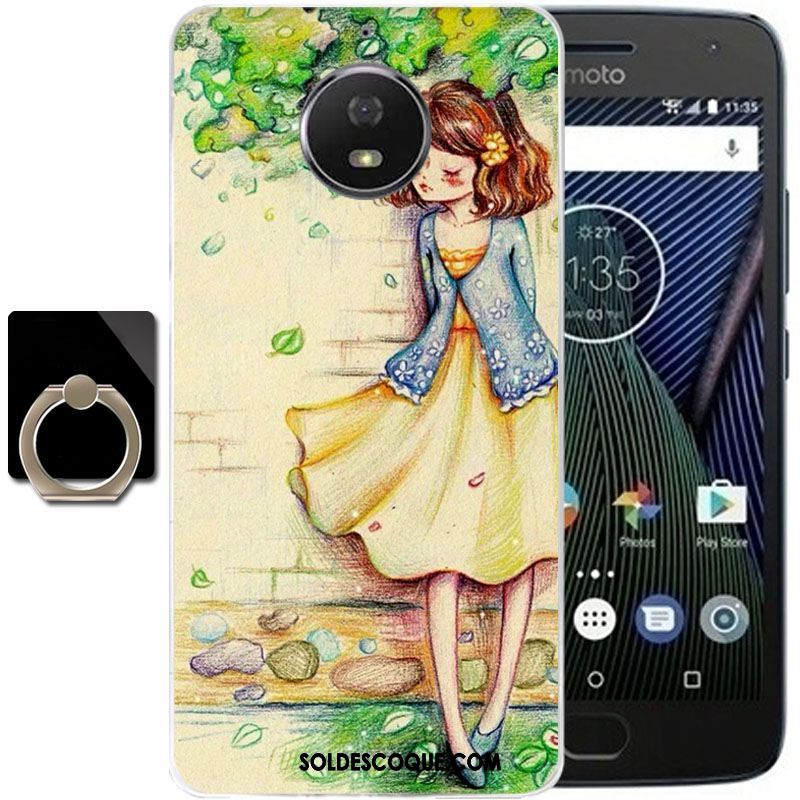 Coque Moto G5s Plus Étui Protection Fluide Doux Vent Dessin Animé Pas Cher