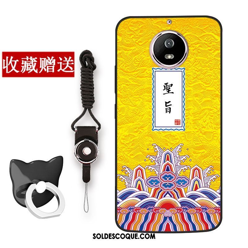 Coque Moto G5s Style Chinois Incassable Tout Compris Bleu Téléphone Portable Housse Pas Cher