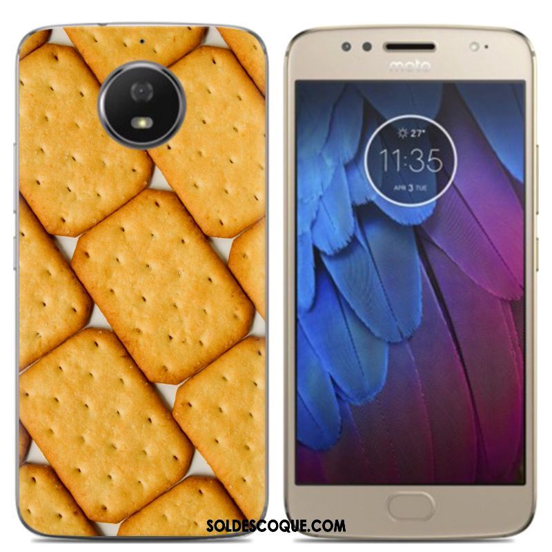 Coque Moto G5s Téléphone Portable Peinture À L'huile Offre Spéciale Très Mince Jaune Housse En Vente