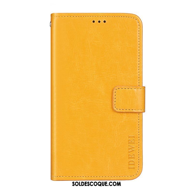 Coque Moto G6 Incassable Étui Téléphone Portable Jaune Étui En Cuir France