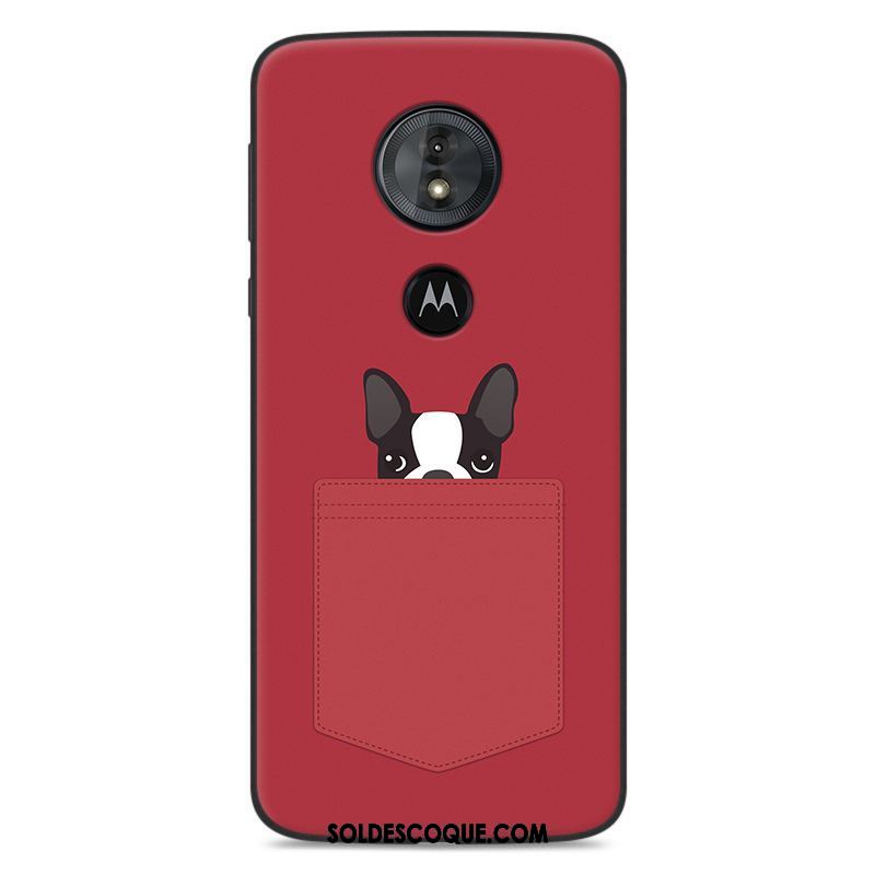 Coque Moto G6 Play Dessin Animé Étui Fluide Doux Silicone Gris Soldes