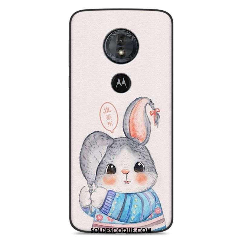 Coque Moto G6 Play Dessin Animé Étui Fluide Doux Silicone Gris Soldes