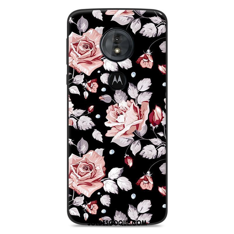 Coque Moto G6 Play Dessin Animé Étui Fluide Doux Silicone Gris Soldes