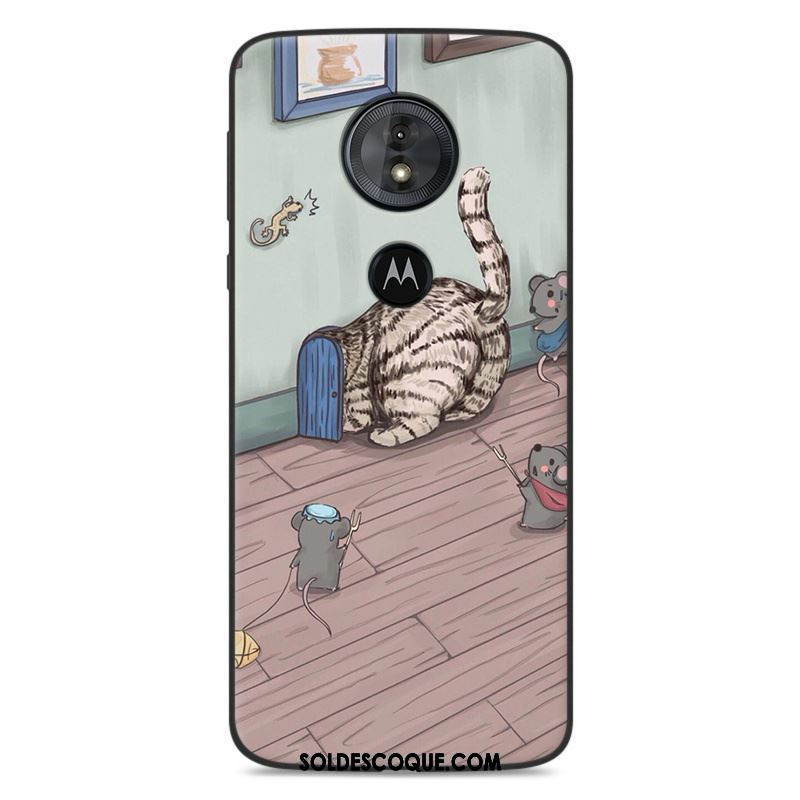 Coque Moto G6 Play Incassable Fluide Doux Personnalité Téléphone Portable Jaune Soldes