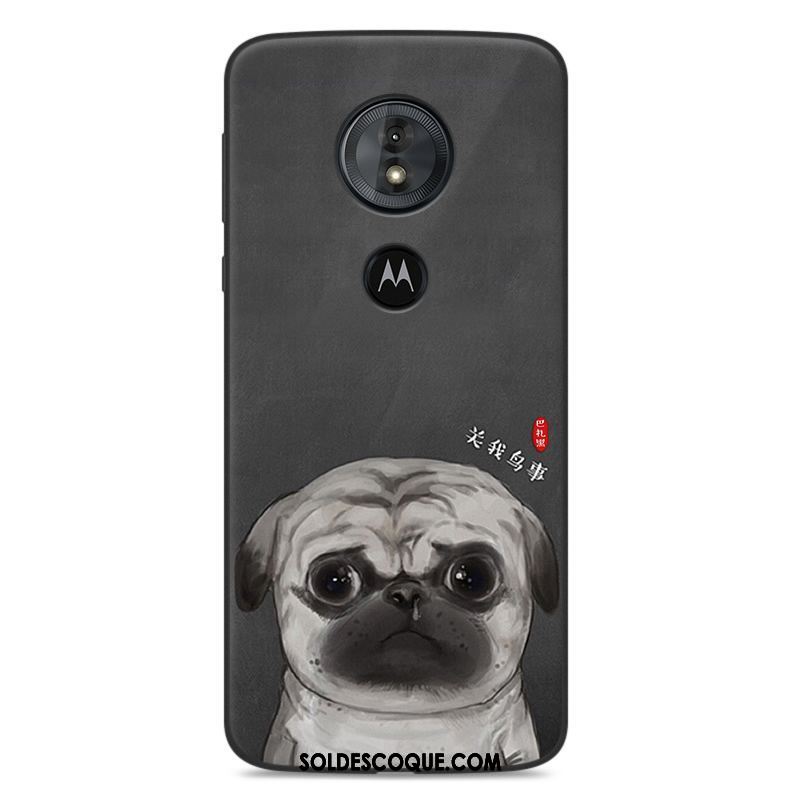 Coque Moto G6 Play Marque De Tendance Incassable Étui Rouge Fluide Doux Pas Cher