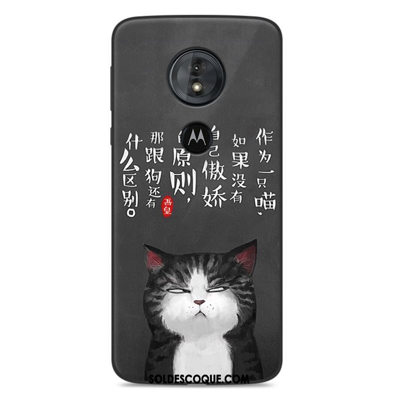 Coque Moto G6 Play Marque De Tendance Incassable Étui Rouge Fluide Doux Pas Cher