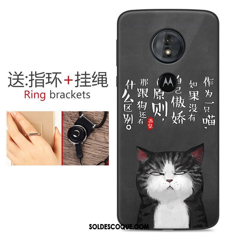 Coque Moto G6 Play Noir Étui Protection Téléphone Portable Incassable Pas Cher