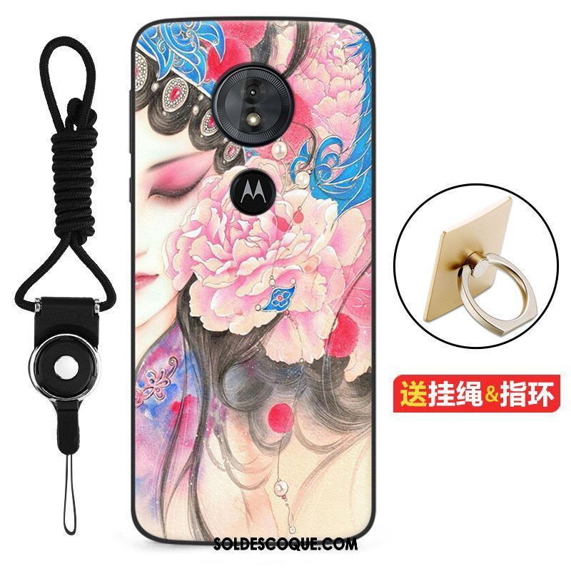 Coque Moto G6 Play Rose Personnalité Tendance Incassable Téléphone Portable Pas Cher