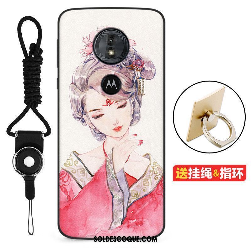 Coque Moto G6 Play Rose Personnalité Tendance Incassable Téléphone Portable Pas Cher