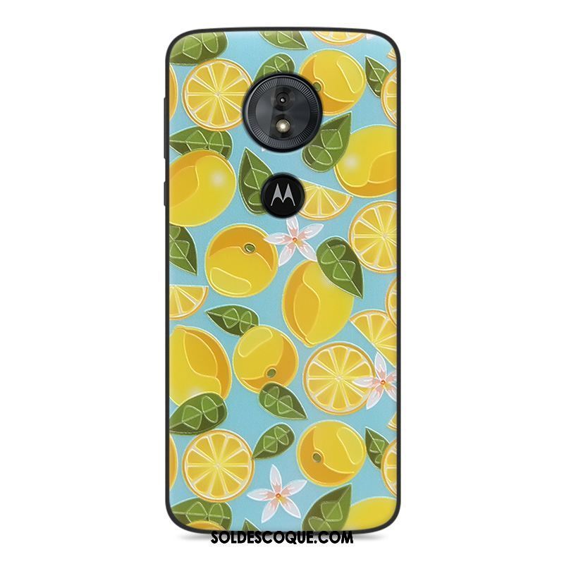 Coque Moto G6 Play Silicone Clair Gaufrage Créatif Téléphone Portable Pas Cher