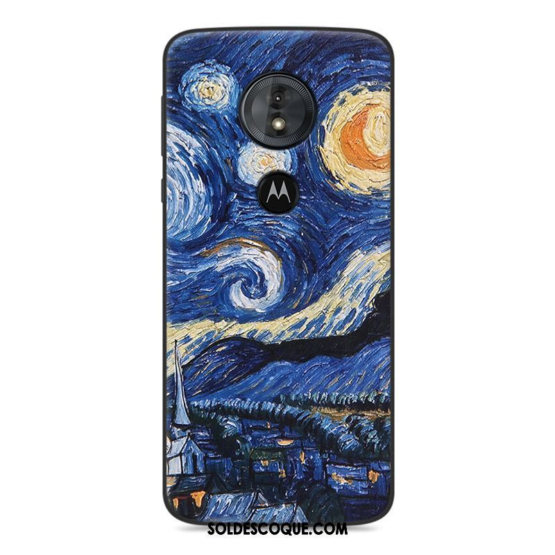 Coque Moto G6 Play Silicone Clair Gaufrage Créatif Téléphone Portable Pas Cher