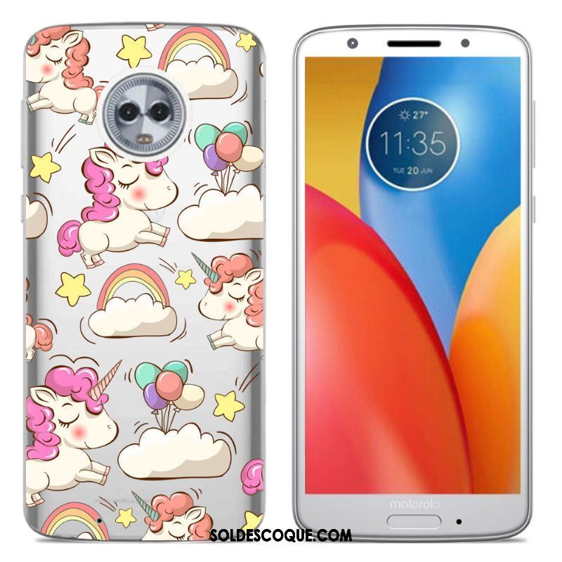 Coque Moto G6 Silicone Créatif Téléphone Portable Étui Multicolore En Vente