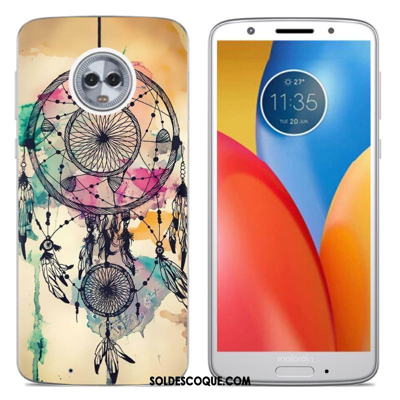 Coque Moto G6 Silicone Créatif Téléphone Portable Étui Multicolore En Vente