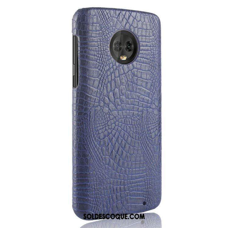 Coque Moto G6 Vintage Légères Qualité Cuir Téléphone Portable Housse Soldes