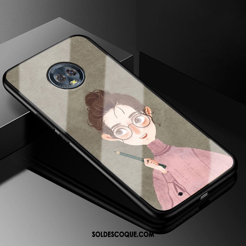 Coque Moto G6 Étui Art Protection Verre Silicone Housse Pas Cher