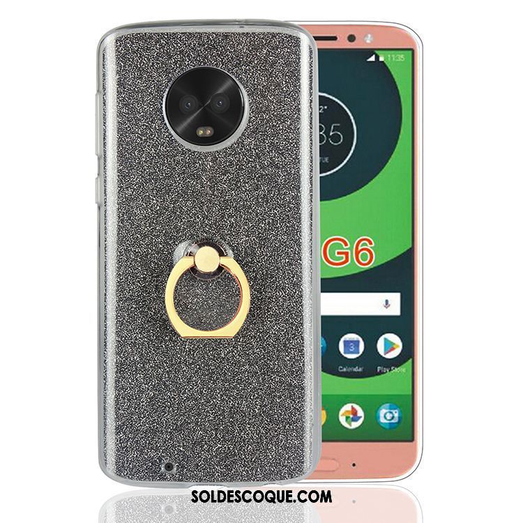 Coque Moto G6 Étui Tout Compris Noir Membrane Bleu France