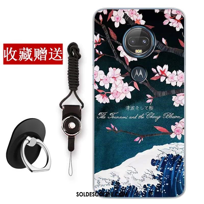 Coque Moto G7 Art Incassable Téléphone Portable Étui Vert Soldes