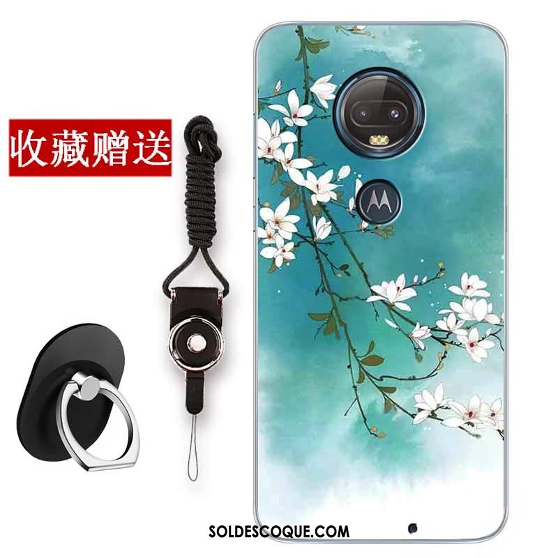 Coque Moto G7 Art Incassable Téléphone Portable Étui Vert Soldes