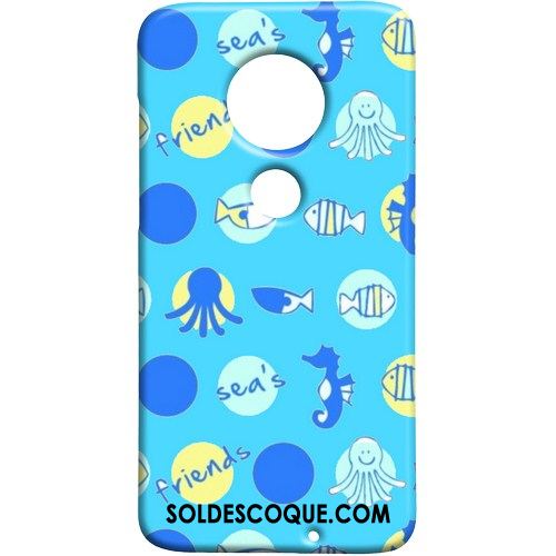 Coque Moto G7 Bleu Difficile Téléphone Portable Papillon Tendance En Vente