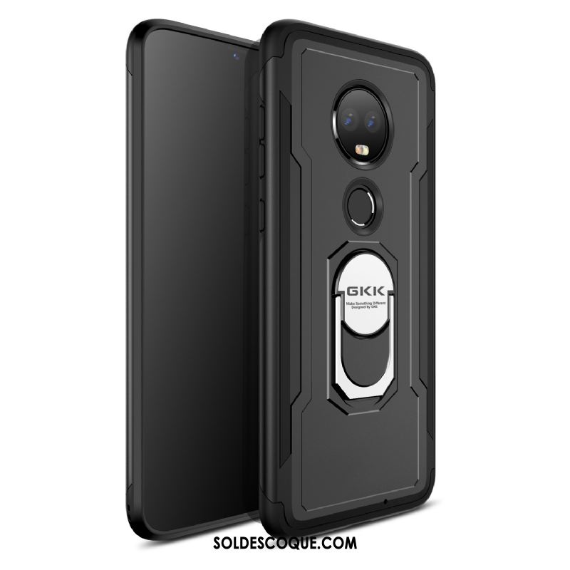 Coque Moto G7 Incassable Nouveau Créatif Bleu Magnétisme Pas Cher