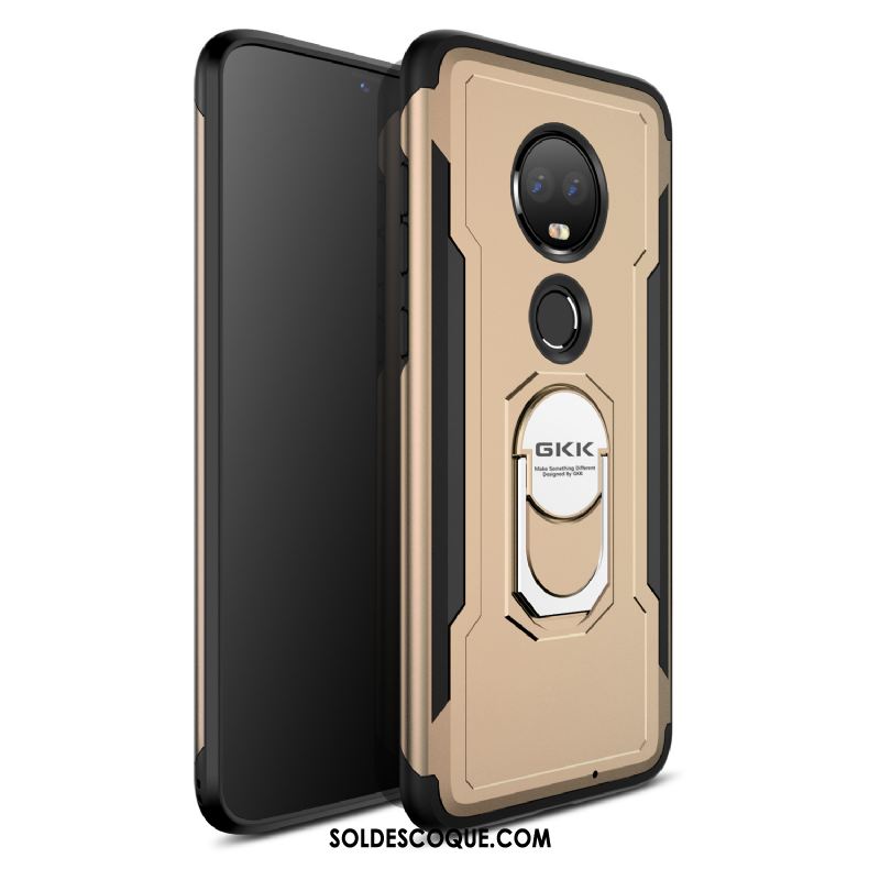 Coque Moto G7 Incassable Nouveau Créatif Bleu Magnétisme Pas Cher