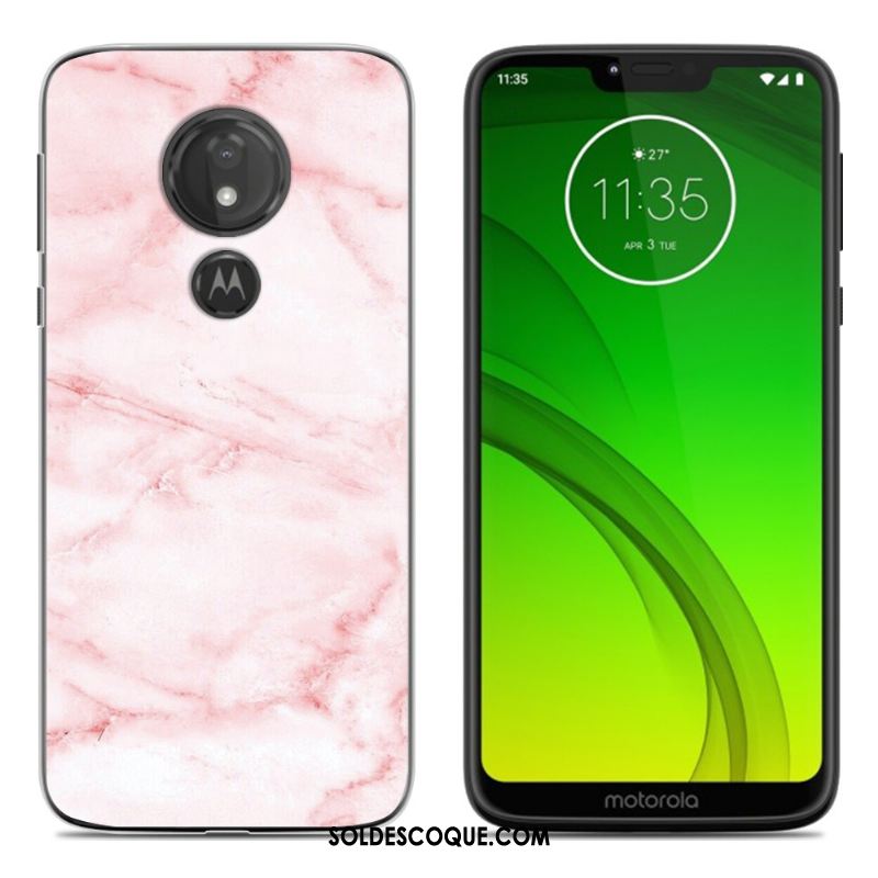 Coque Moto G7 Peinture Tout Compris Fluide Doux Noir Étui En Vente