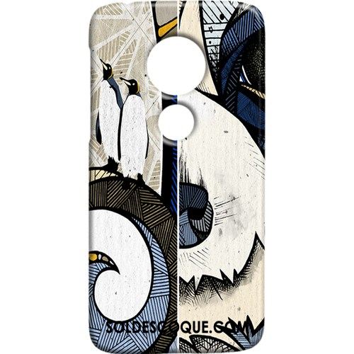 Coque Moto G7 Play Difficile Protection Téléphone Portable Délavé En Daim Rue France