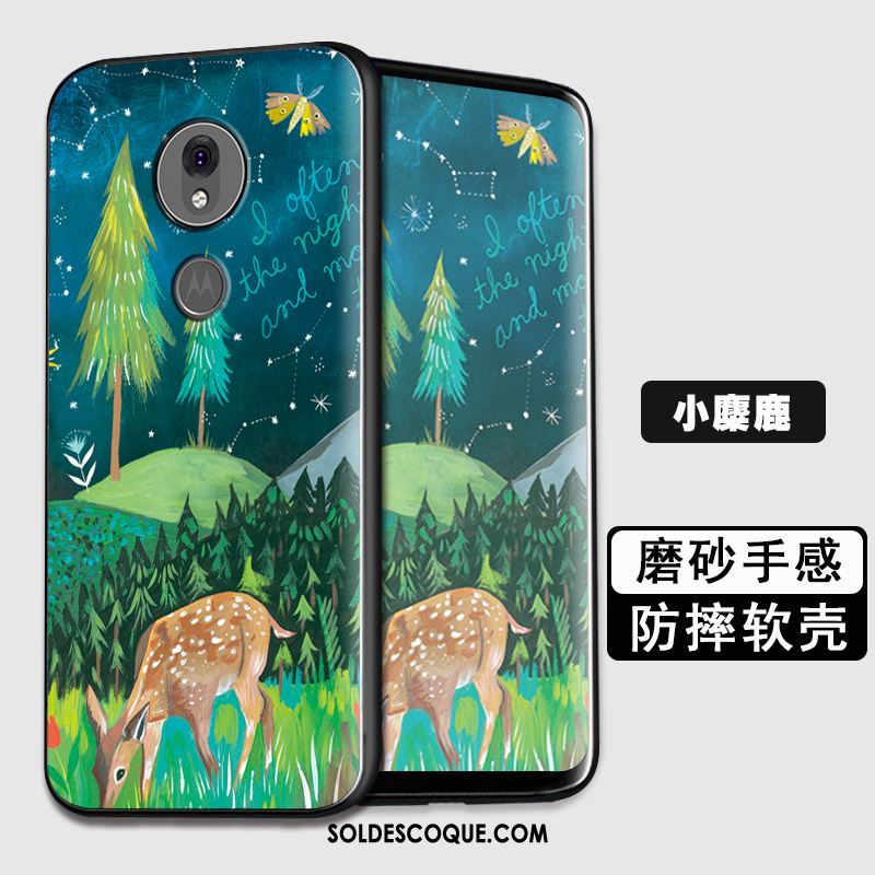 Coque Moto G7 Play Incassable Silicone Tout Compris Vert Étui Pas Cher