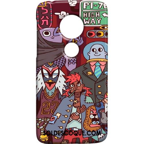 Coque Moto G7 Play Téléphone Portable Vent Peinte À La Main Rouge Protection Pas Cher