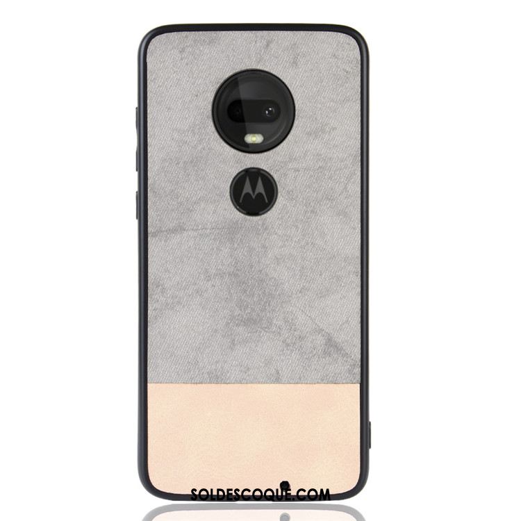 Coque Moto G7 Plus Incassable Protection Téléphone Portable Couture Couleurs Étui En Ligne