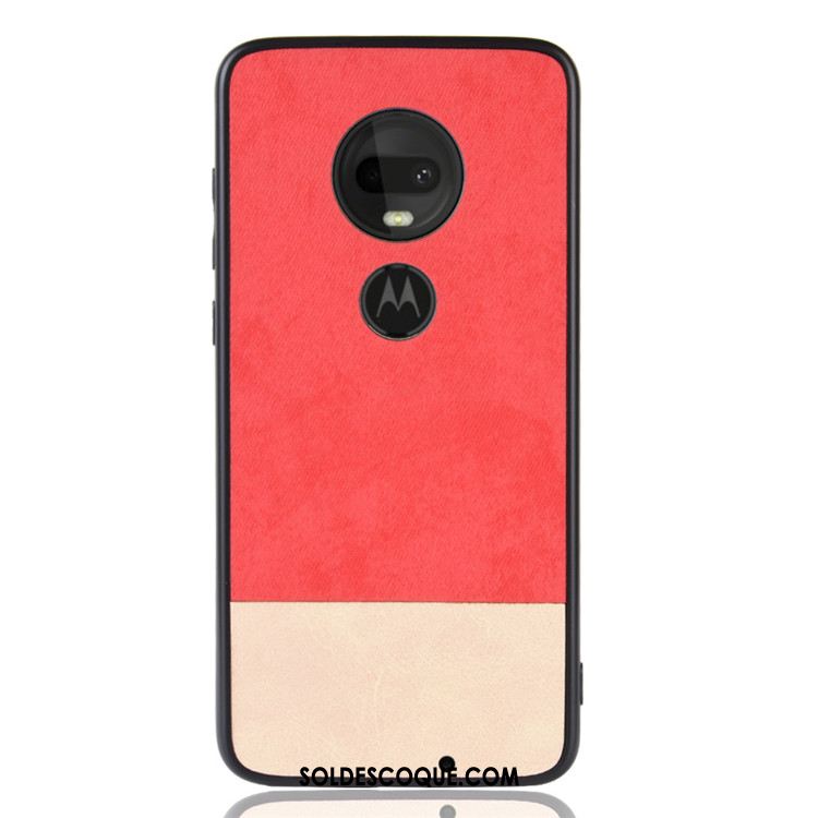 Coque Moto G7 Plus Incassable Protection Téléphone Portable Couture Couleurs Étui En Ligne