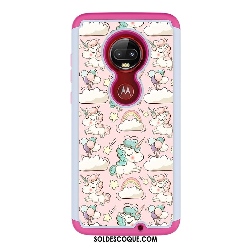 Coque Moto G7 Plus Modèle Fleurie Peinture Téléphone Portable Protection Étui Soldes