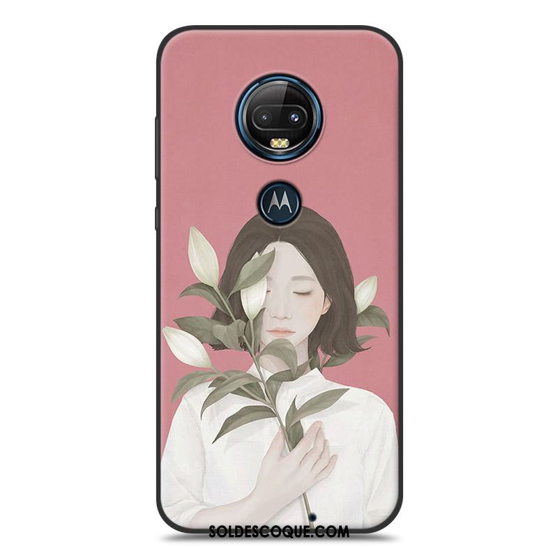 Coque Moto G7 Plus Silicone Ornements Suspendus Téléphone Portable Petit Art Pas Cher