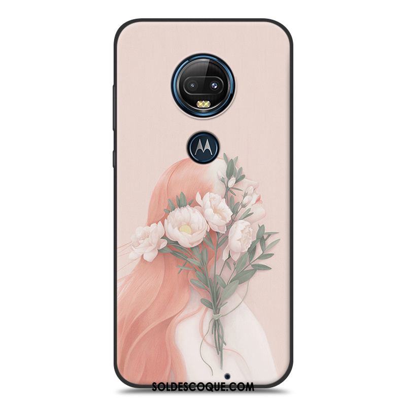 Coque Moto G7 Plus Silicone Ornements Suspendus Téléphone Portable Petit Art Pas Cher