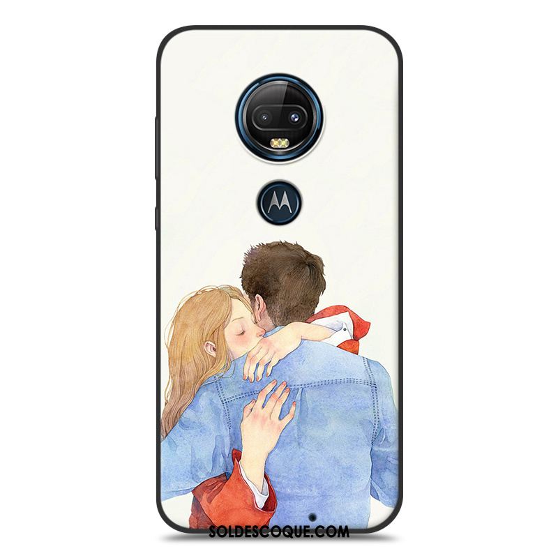 Coque Moto G7 Plus Silicone Ornements Suspendus Téléphone Portable Petit Art Pas Cher